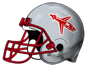 Pandora-Gilboa High School Rockets helmet